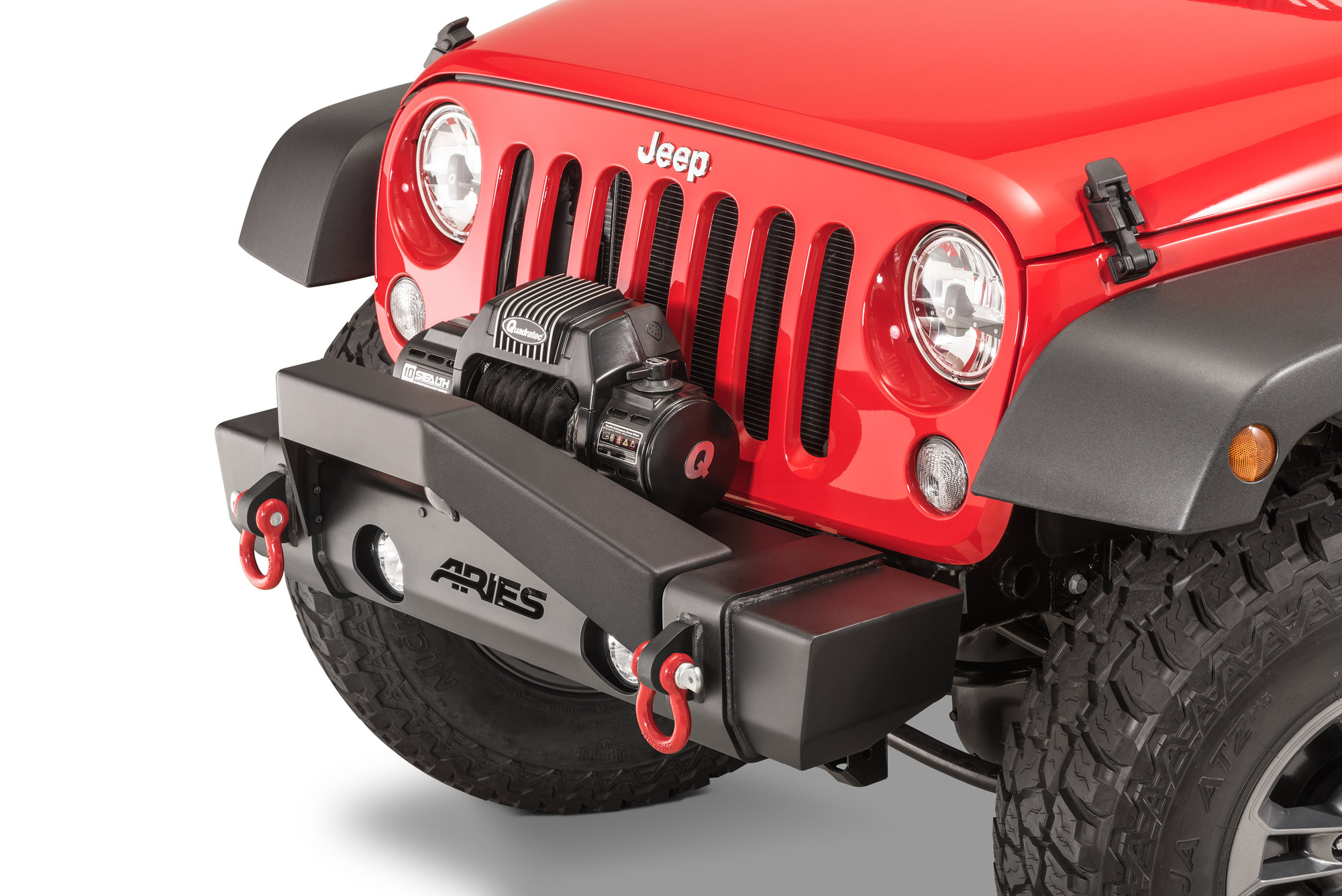 Aries 2156050 TrailCrusher Brush Guard for 97-18 Jeep Wrangler TJ & JK